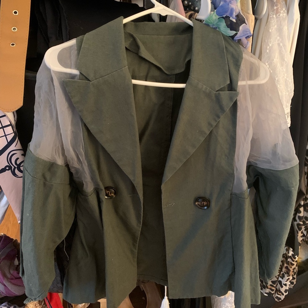 Stylish see through blazer